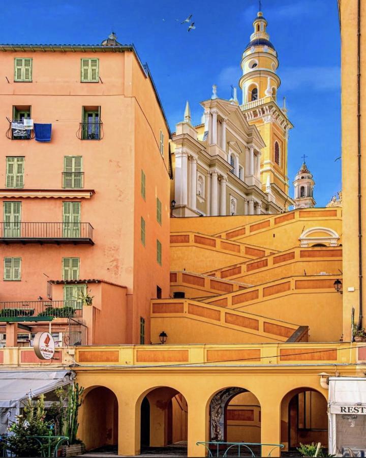Sablettes Beach-Plage-Vue Mer-Centre Ville Menton Ngoại thất bức ảnh